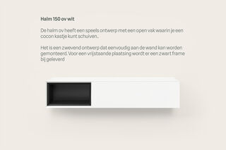 TV-meubel incl. frame + 2 Cocons, RAAT, Halm 150 OV, Wit